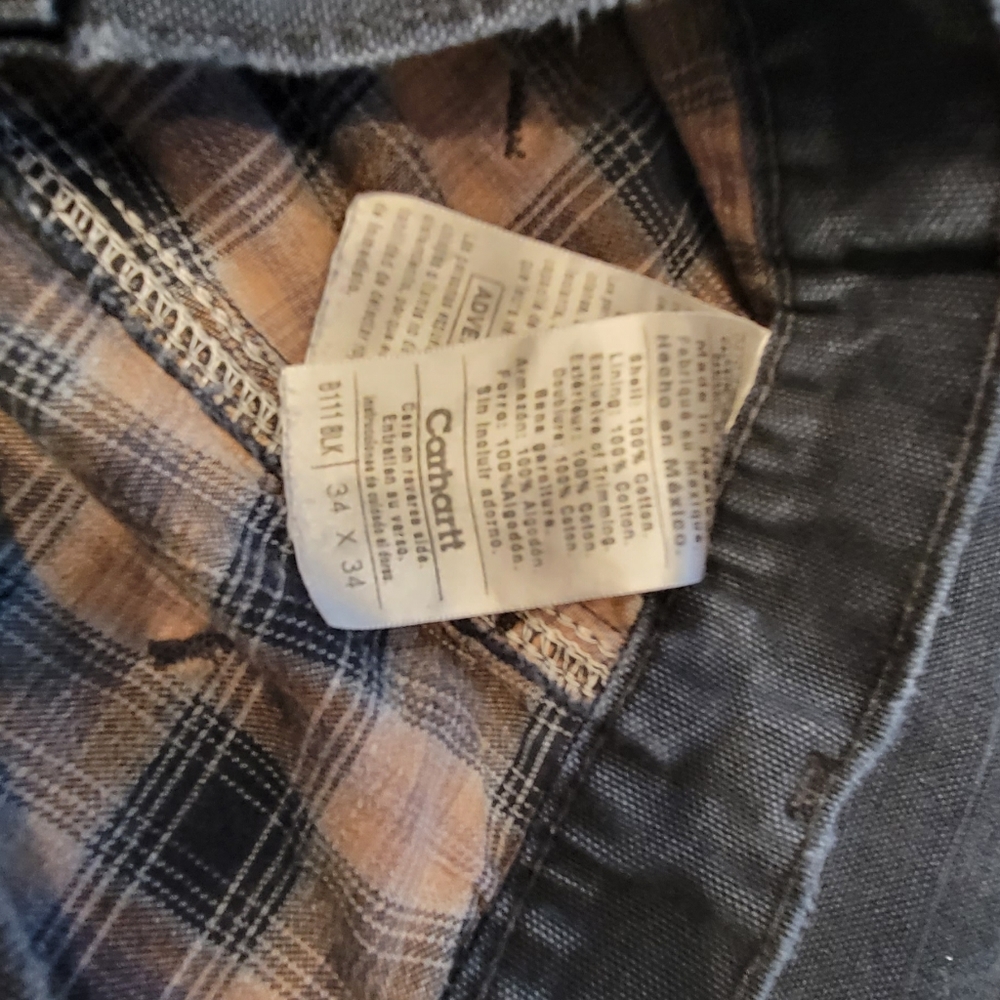 Flannel lined carhartt